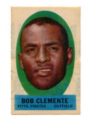 Roberto "Bob" Clemente Pittsburgh Pirates 1963 Topps Peel Off Sticker