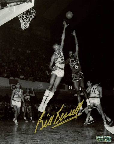 Bill Russell Boston Celtics Signed Autographed 8" x 10" Photo Heritage Authentication COA