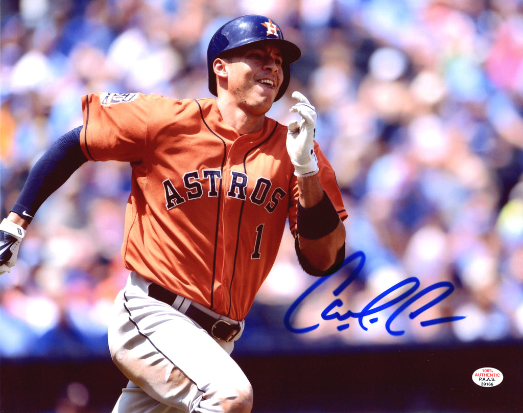 Carlos Correa Houston Astros Signed Autographed 8 x 10 Photo – Sports- Autographs.com