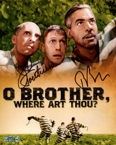 John Turturro and Tim Blake Nelson Signed Autographed 8" x 10" O Brother, Where Art Thou Photo Heritage Authentication COA