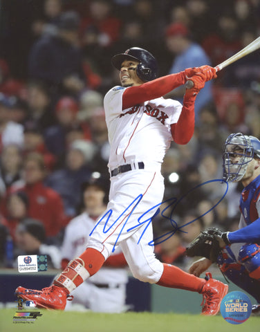 Mookie Betts Boston Red Sox Signed Autographed 8" x 10" Hitting Photo Global COA