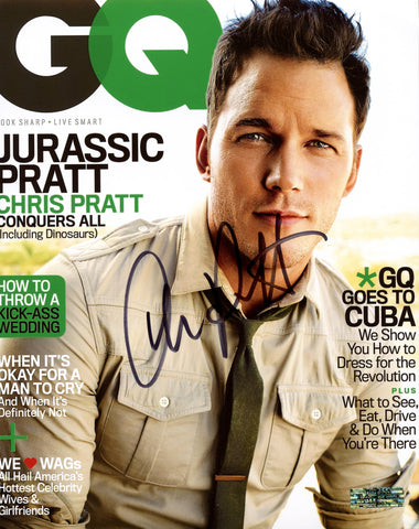 Chris Pratt Signed Autographed 8" x 10" GQ Cover Photo Heritage Authentication COA