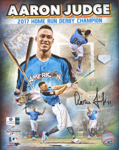 Aaron Judge New York Yankees Signed Autographed 8" x 10" 2017 Home Run Derby Champion Photo Global COA