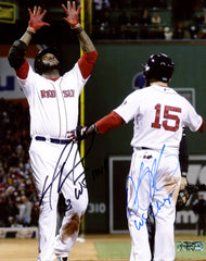 David Ortiz and Dustin Pedroia Boston Red Sox Signed Autographed 8" x 10" Photo Heritage Authentication COA