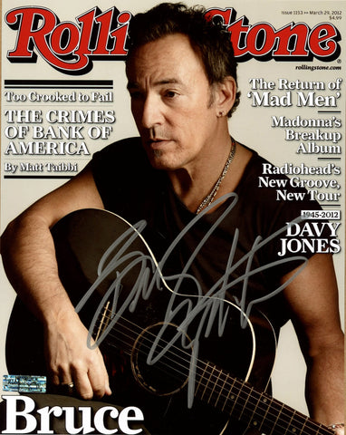 Bruce Springsteen Signed Autographed 8" x 10" Photo Heritage Authentication COA