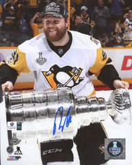 Phil Kessel Pittsburgh Penguins Signed Autographed 8" x 10" Stanley Cup Trophy Photo Global COA