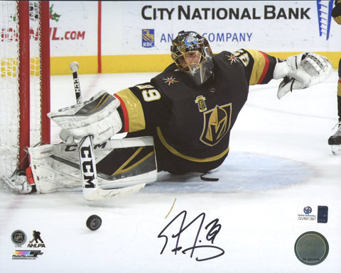 Marc-Andre Fleury Vegas Golden Knights Signed Autographed 8" x 10" Making Save Photo Global COA