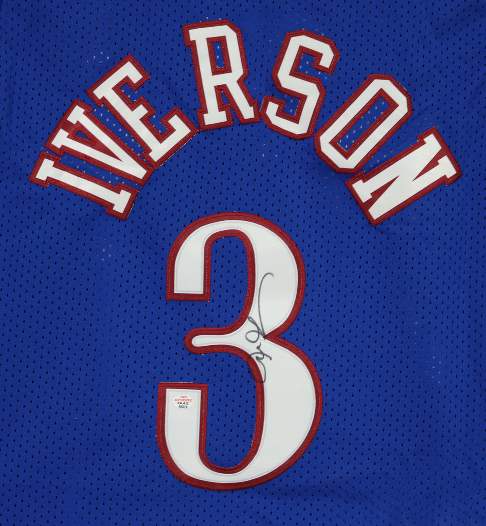 Jersey Philadelphia 76ers Allen Iverson Blue