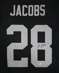 Josh Jacobs Las Vegas Raiders Signed Autographed Black #28 Custom Jersey PAAS COA