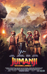 Dwayne Johnson Signed Autographed 17" x 11" Jumanji Movie Poster Photo Heritage Authentication COA