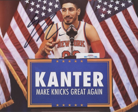 Enes Kanter New York Knicks Signed Autographed 8" x 10" Make Knicks Great Again Photo Five Star Grading COA