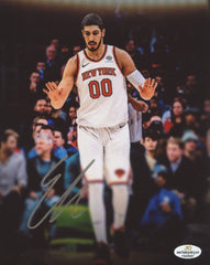 Enes Kanter New York Knicks Signed Autographed 8" x 10" Photo Five Star Grading COA
