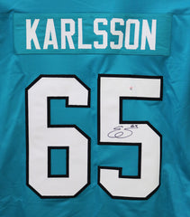 Erik Karlsson San Jose Sharks Signed Autographed Teal #65 Custom Jersey PAAS COA