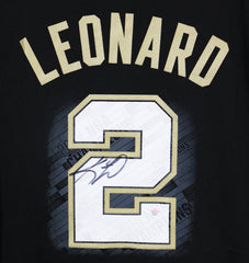 Kawhi Leonard San Antonio Spurs Signed Autographed Commemorative Black Finals #2 Jersey PAAS COA