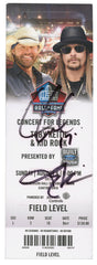 Toby Keith and Kid Rock Signed Autographed Concert Ticket