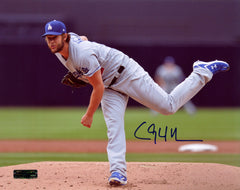 Clayton Kershaw Los Angeles Dodgers Signed Autographed 8" x 10" Pitching Photo Heritage Authentication COA