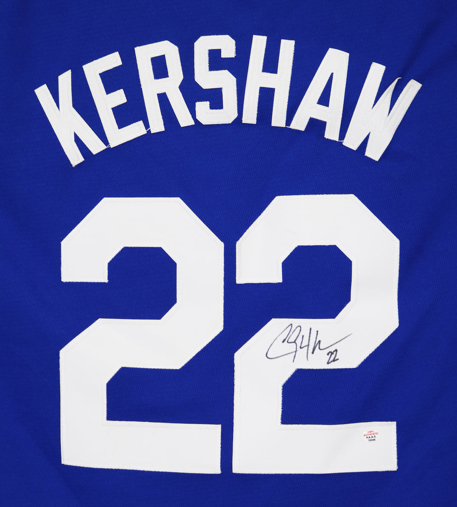 Clayton Kershaw Autographed and Framed Los Angeles Dodgers Jersey