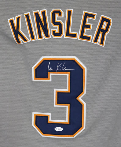 Ian Kinsler Detroit Tigers Signed Autographed Gray #3 Jersey JSA COA