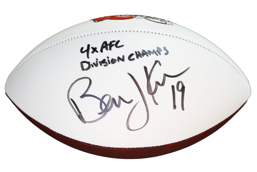 Bernie Kosar Cleveland Browns Signed Football JSA COA Sticker Only – Sports- Autographs.com