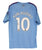 Sergio Kun Aguero Signed Autographed Manchester City Blue #10 Jersey PAAS COA