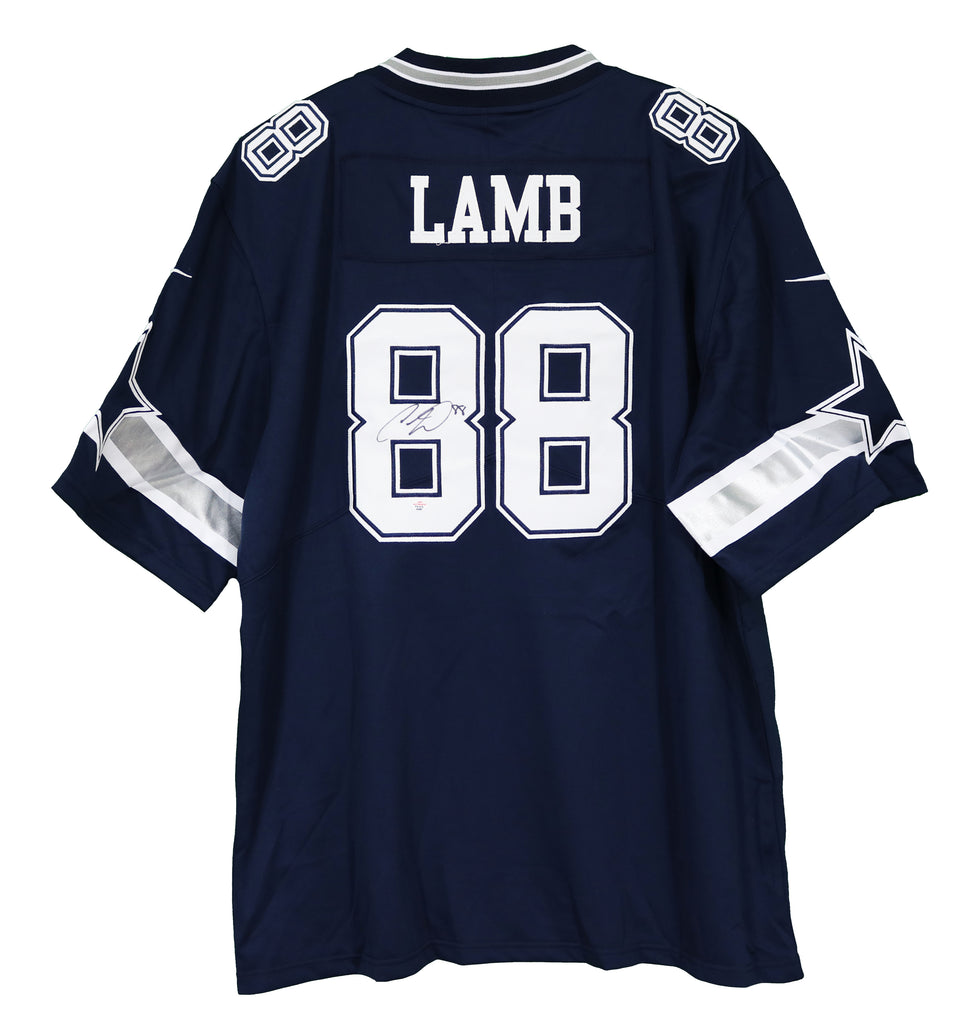 CeeDee Lamb Dallas Cowboys Signed Autographed Blue #88 Jersey