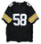 Jack Lambert Pittsburgh Steelers Signed Autographed Black #58 Custom Jersey PAAS COA