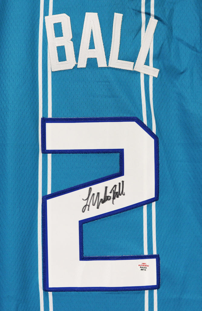 Lamelo Ball Autographed Hornets Nike Jordan Teal Jersey - BAS