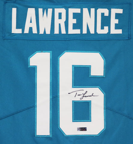 Trevor Lawrence Jacksonville Jaguars Signed Autographed Teal #16 Jersey Heritage Authentication COA