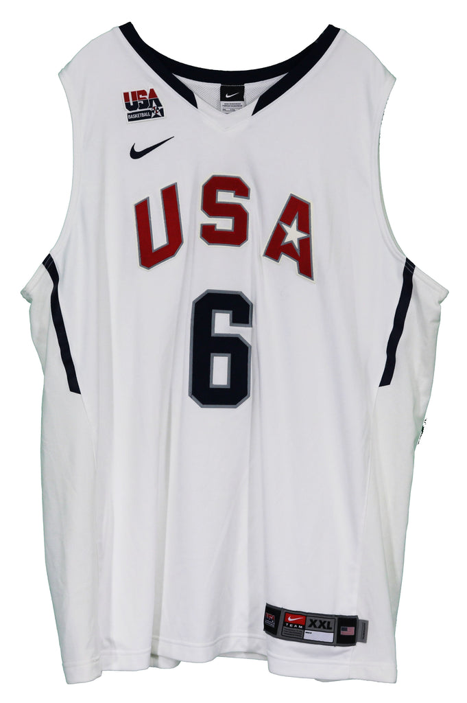 Lebron James Team USA 2012 London Olympics White Nike Authentic Jersey –