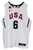 Lebron James Team USA 2012 London Olympics White #6 Nike Authentic Jersey