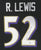 Ray Lewis Baltimore Ravens Signed Autographed Black #52 Custom Jersey Global COA