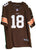 Greg Little Signed Autographed Cleveland Browns Brown #18 Jersey - DISCOLORATION