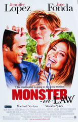 Jennifer Lopez Signed Autographed 17" x 11" Monster-in-Law Movie Poster Photo Heritage Authentication COA