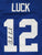 Andrew Luck Indianapolis Colts Blue #12 Jersey Facsimile Autograph