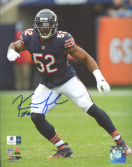 Khalil Mack Chicago Bears Signed Autographed 8" x 10" Photo Global COA