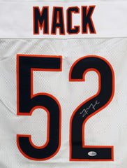 Khalil Mack Chicago Bears Signed Autographed White #52 Custom Jersey Beckett Witnessed COA