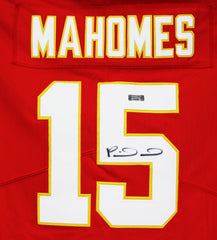 Patrick Mahomes Kansas City Chiefs Signed Autographed Red #15 Jersey Heritage Authentication COA