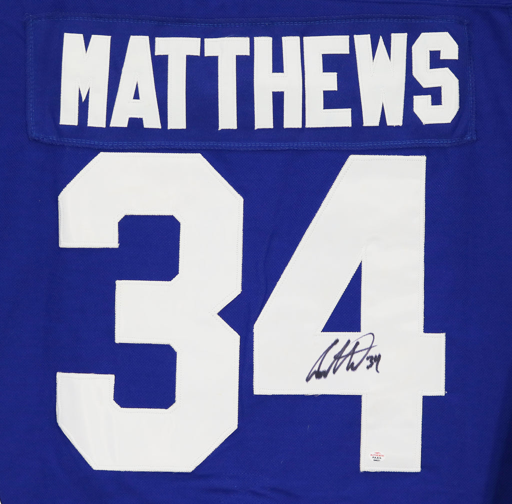 Auston Matthews Autographed Signed Jersey Toronto Maple