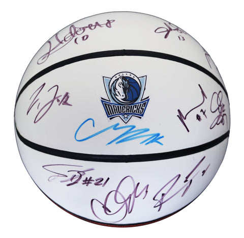 Dallas Mavericks 2015-16 Team Signed Autographed White Panel Basketball