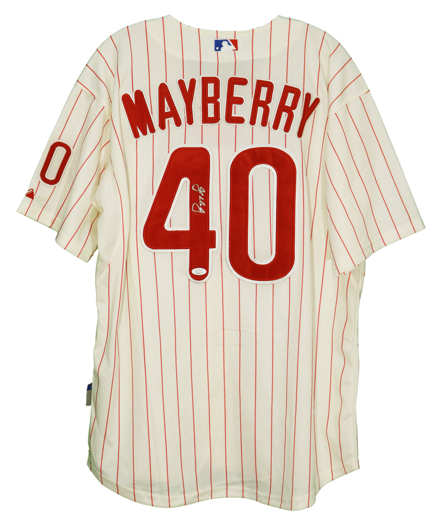 John Mayberry Jr. Philadelphia Phillies Autographed Jersey JSA COA –