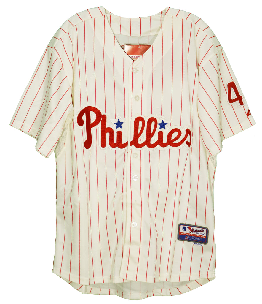John Mayberry Jr. Philadelphia Phillies Autographed Jersey JSA COA –