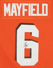 Baker Mayfield Cleveland Browns Signed Autographed Orange #6 Jersey JSA COA