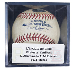 Andrew McCutchen Pittsburgh Pirates vs. St. Louis Cardinal Game Used Baseball MLB Authentication