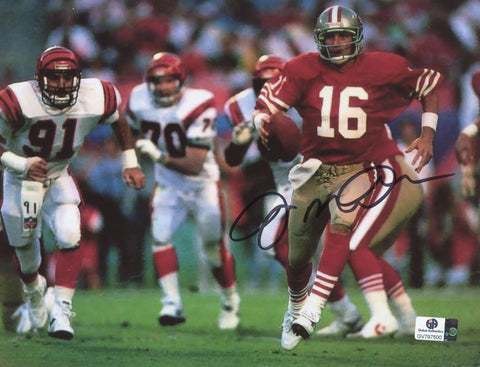 Joe Montana San Francisco 49ers Signed Autographed 8" x 10" Photo Global COA Sticker Only