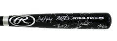 Washington Nationals 2016 Team Signed Autographed Rawlings Pro Black Baseball Bat Authenticated Ink COA Harper Strasburg