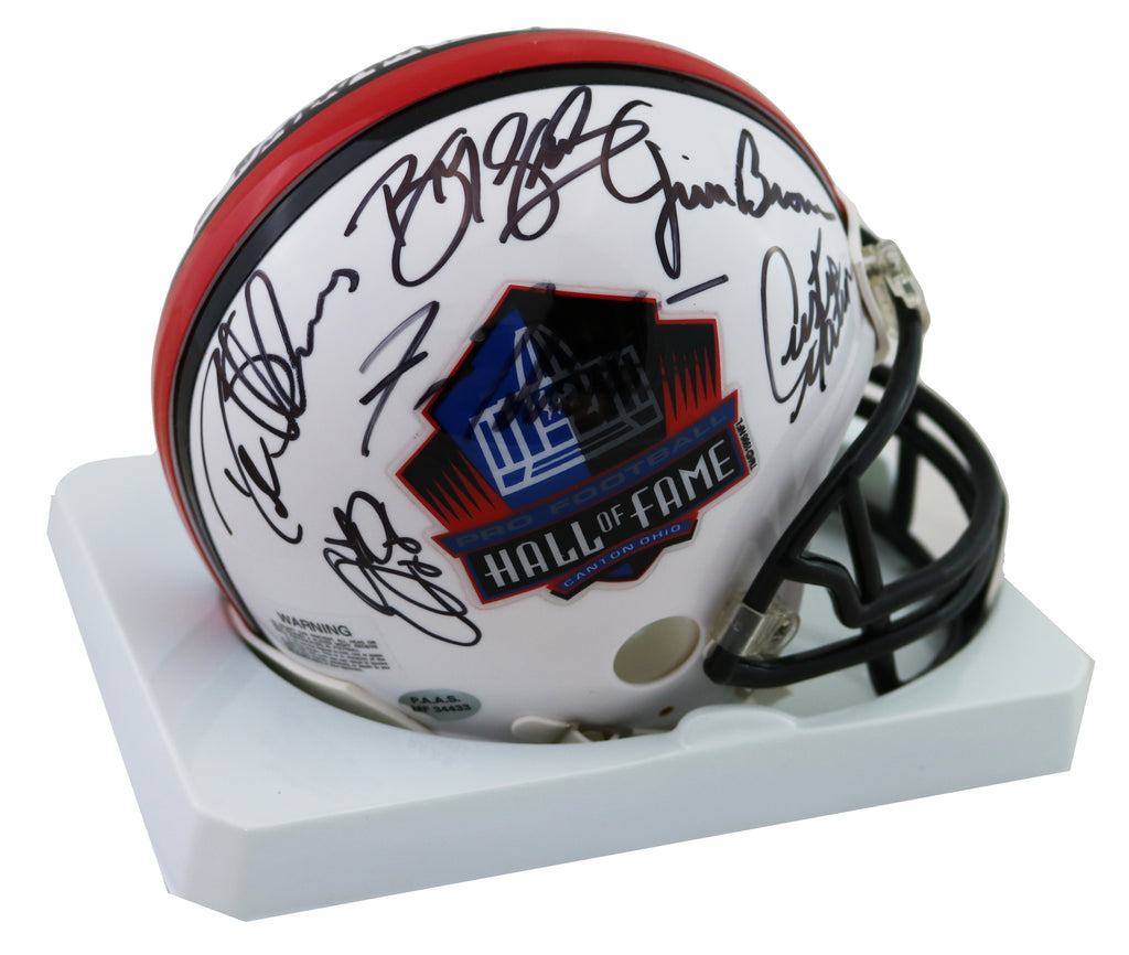 Barry Sanders Autographed Hall of Fame Mini Helmet