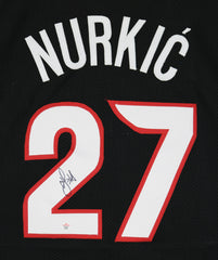 Jusuf Nurkic Portland Trail Blazers Signed Autographed Black #27 Custom Jersey PAAS COA