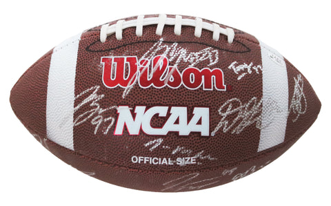 Ohio State Buckeyes 2014-15 National Championship Team Signed Autographed Wilson 1001 Football PAAS Letter COA - SOME SMUDGED SIGNATURES