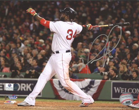David Ortiz Boston Red Sox Signed Autographed 8" x 10" Home Run Swing Photo Global COA