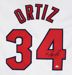 David Ortiz Boston Red Sox Signed Autographed White #34 Custom Jersey PAAS COA